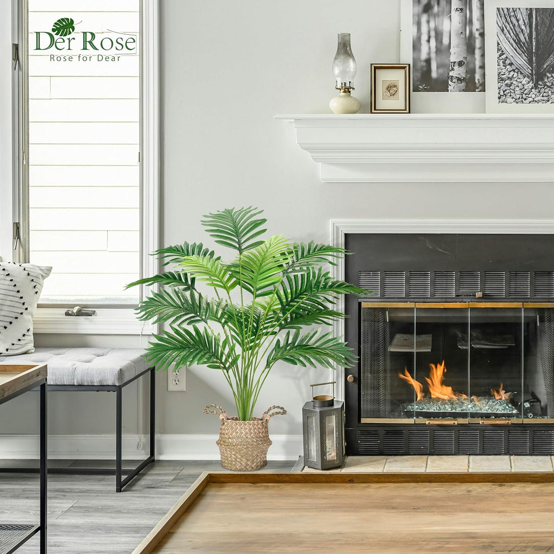Palmenhaus Der Rose Künstliche Palme 71 cm Groß für Wohnzimmer